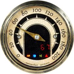 Motogadget Tiny Vintage MC Speedometer - Messing